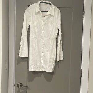 Free people dress. Long sleeve. Size XS. White.